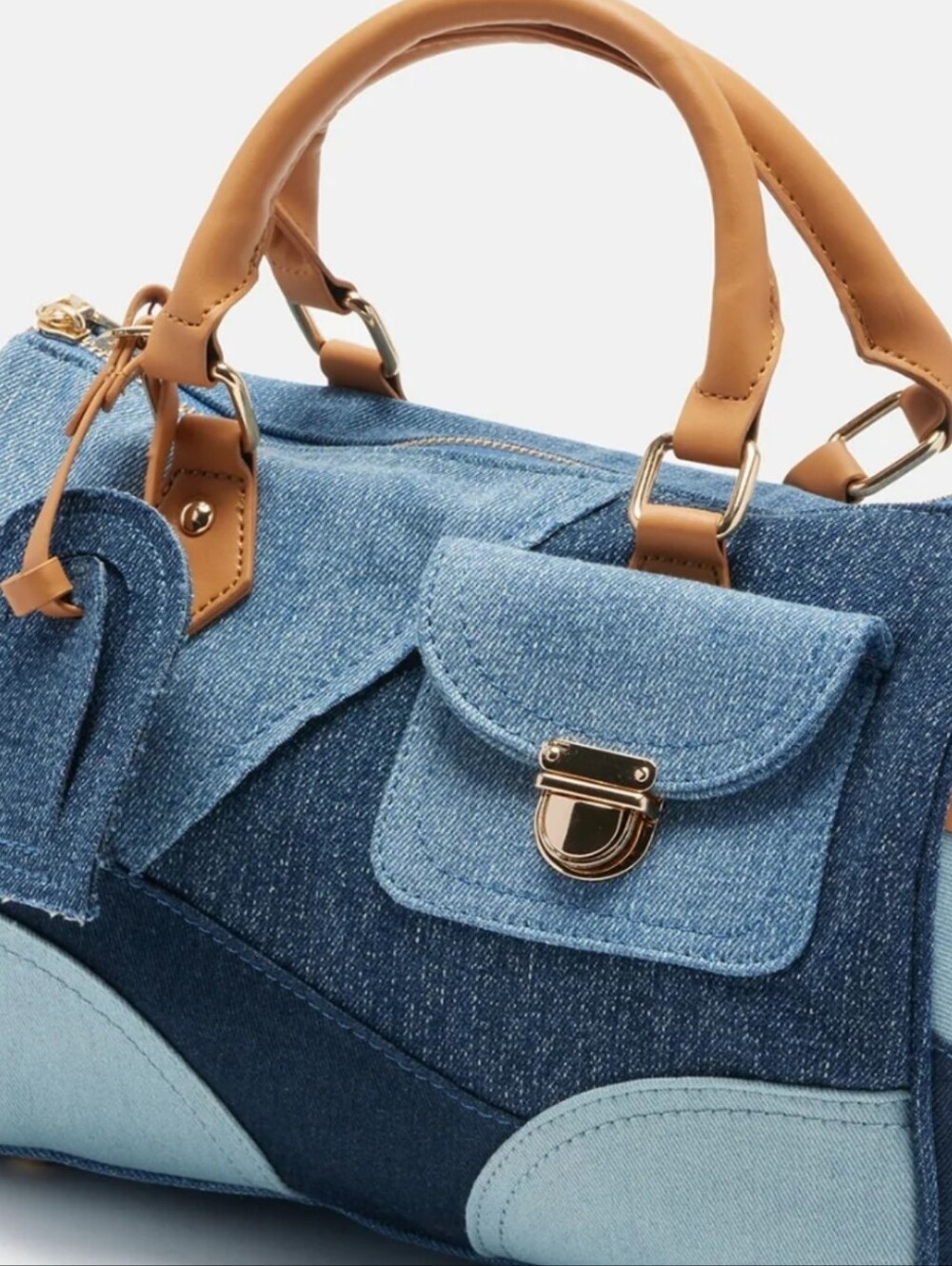 NWT Coolest On The Block Denim Satchel
